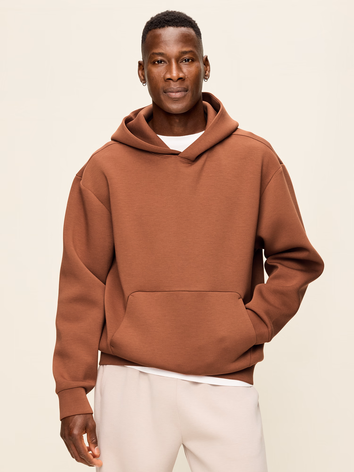 Bounce Fleece 오버사이즈 풀오버 후디