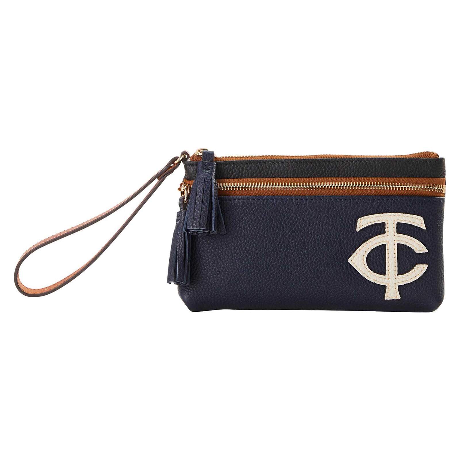 Minnesota Twins Dooney & Bourke 인필드 더블 지퍼 손목지갑 상세 이미지 5