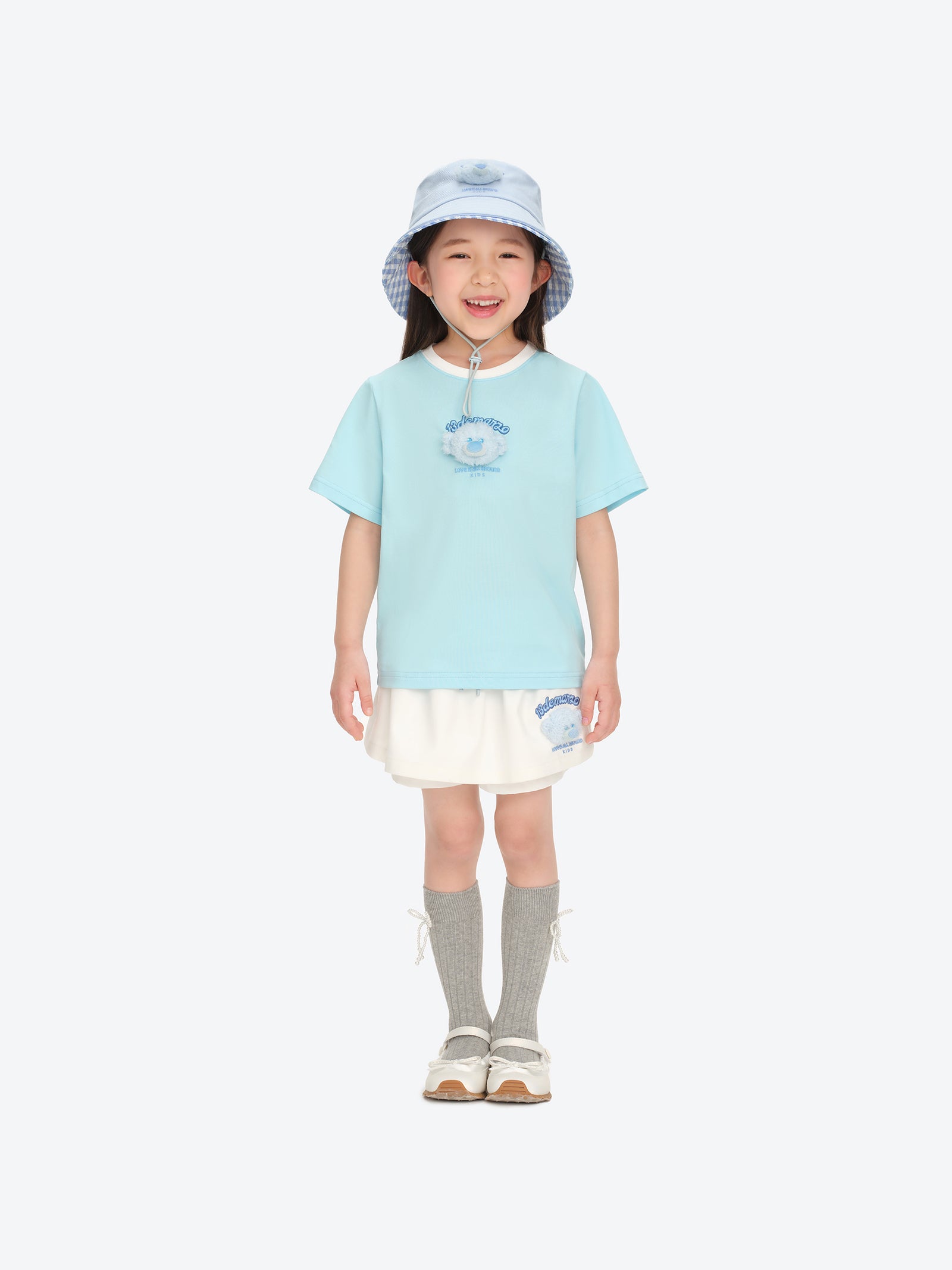 BabyBear 라운드넥 티셔츠 블루 상세 이미지 2