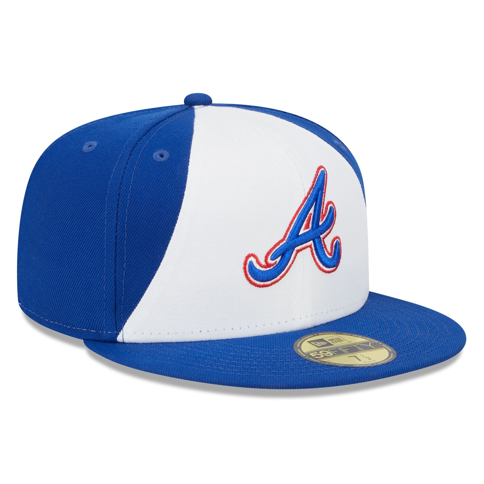남성용 Atlanta Braves New Era 화이트/로열 2023 시티 커넥트 59FIFTY 피티드 모자 상세 이미지 4