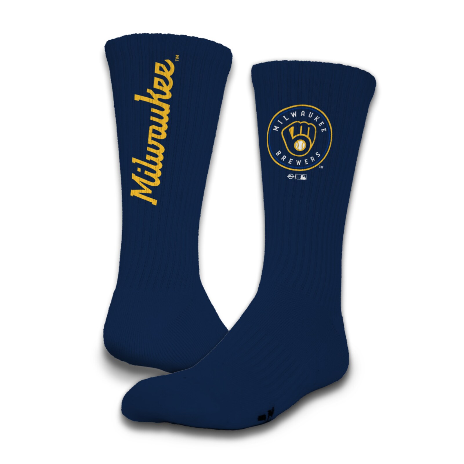 Milwaukee Brewers ISlide 3팩 라이프스타일 크루 양말 세트 상세 이미지 3