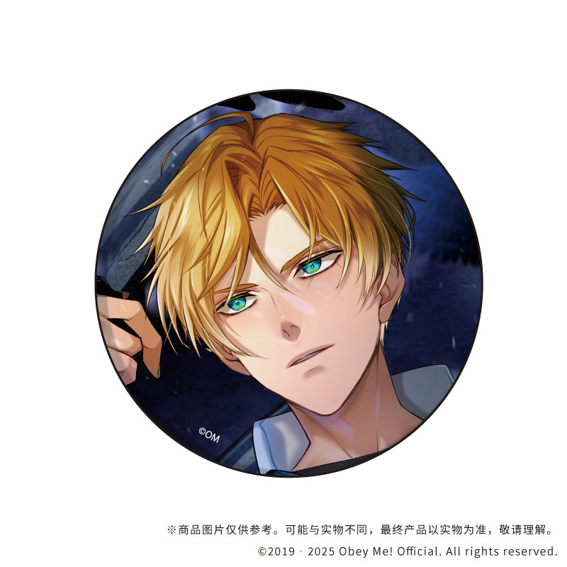 (1BOX=7)(Goods - Badge) Obey Me! Nightbringer 버튼 배지 09 (공식 일러스트) 상세 이미지 5