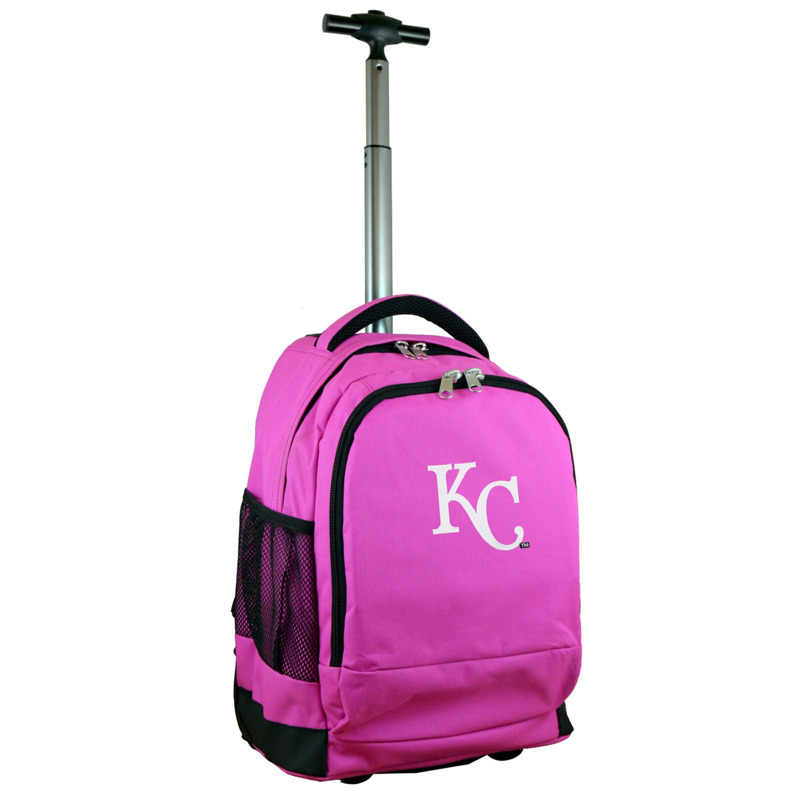 Kansas City Royals MOJO 핑크 19인치 프리미엄 바퀴형 백팩 상세 이미지 2