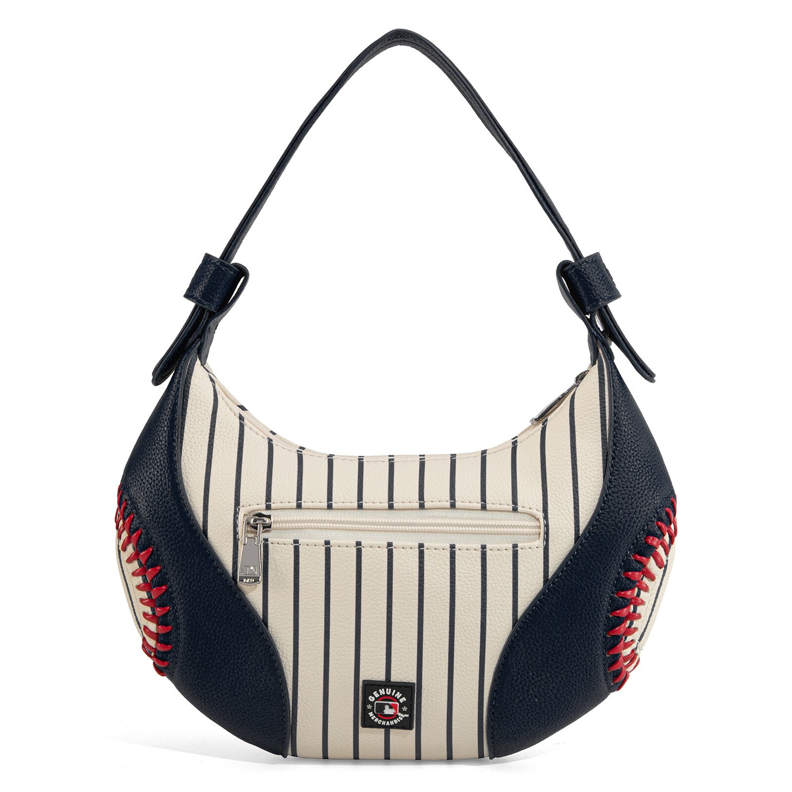 New York Yankees Montana West 화이트 숄더 호보백 상세 이미지 3