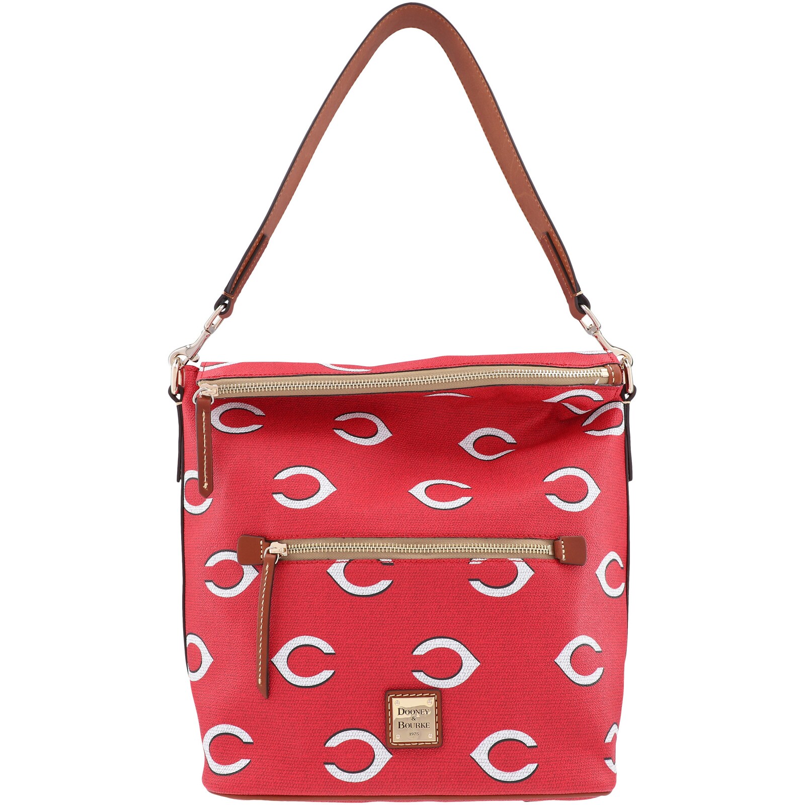 Cincinnati Reds Dooney & Bourke 스포티 모노그램 라지 가방 상세 이미지 2