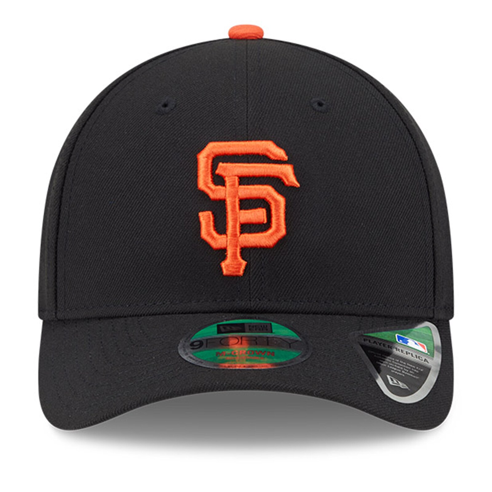 남성용 San Francisco Giants New Era 블랙 플레이어 레플리카 9FORTY 조절식 모자 상세 이미지 3