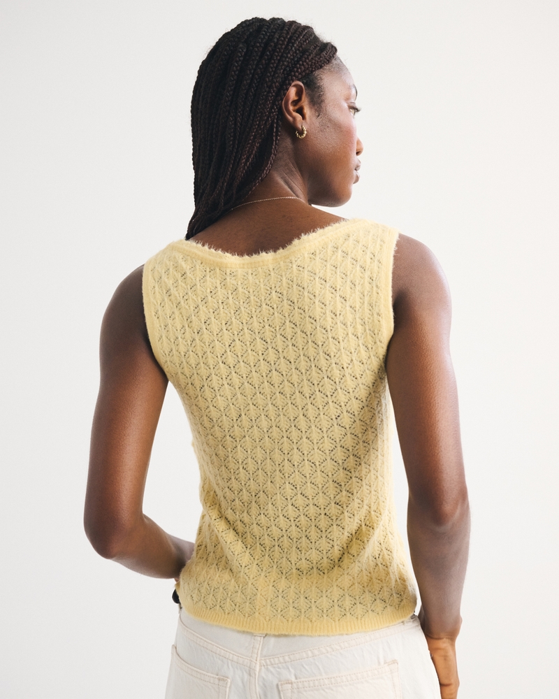 Pointelle-Stitch Sweater Tank 상세 이미지 5