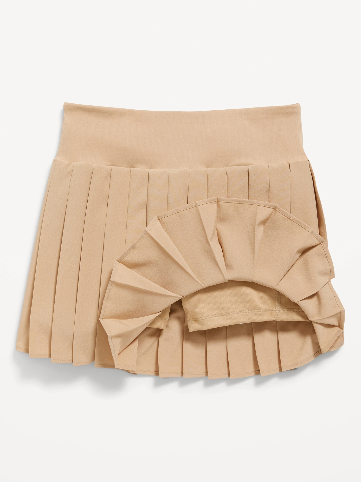 High-Waisted Pleated Performance Skort for Girls 상세 이미지 5
