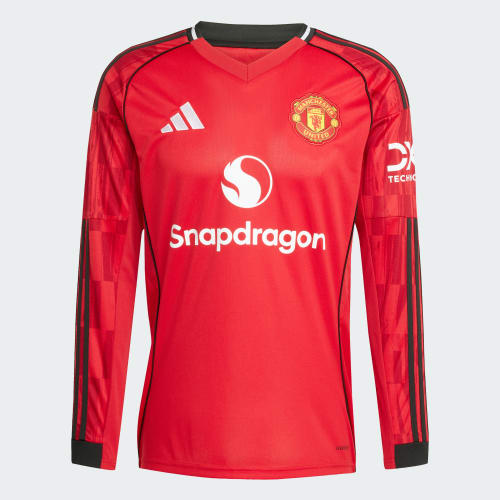 Manchester United 25/26 Long Sleeve Home Jersey 상세 이미지 4