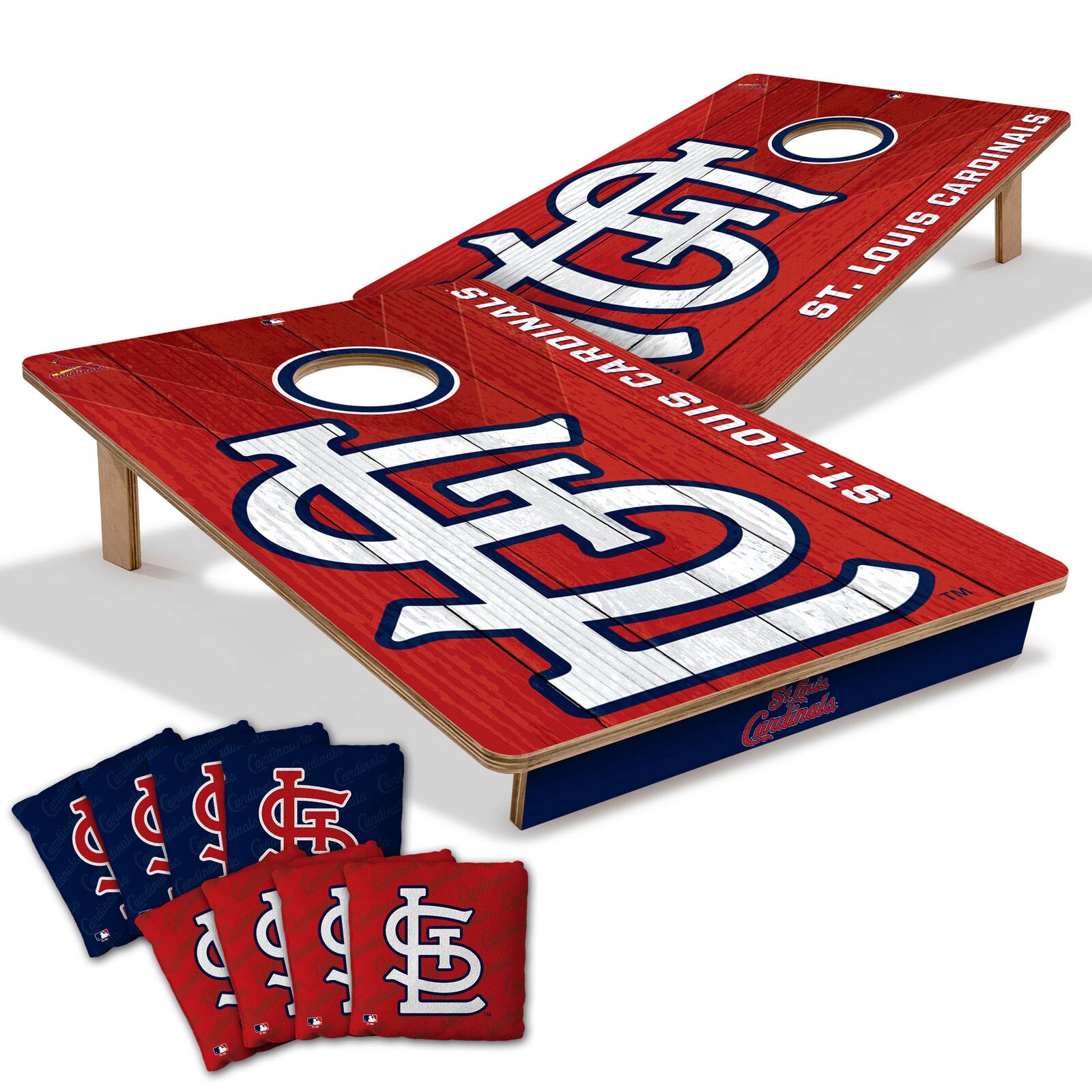 St. Louis Cardinals IDNA 2피트 x 3피트 콘홀 게임 세트 상세 이미지 2