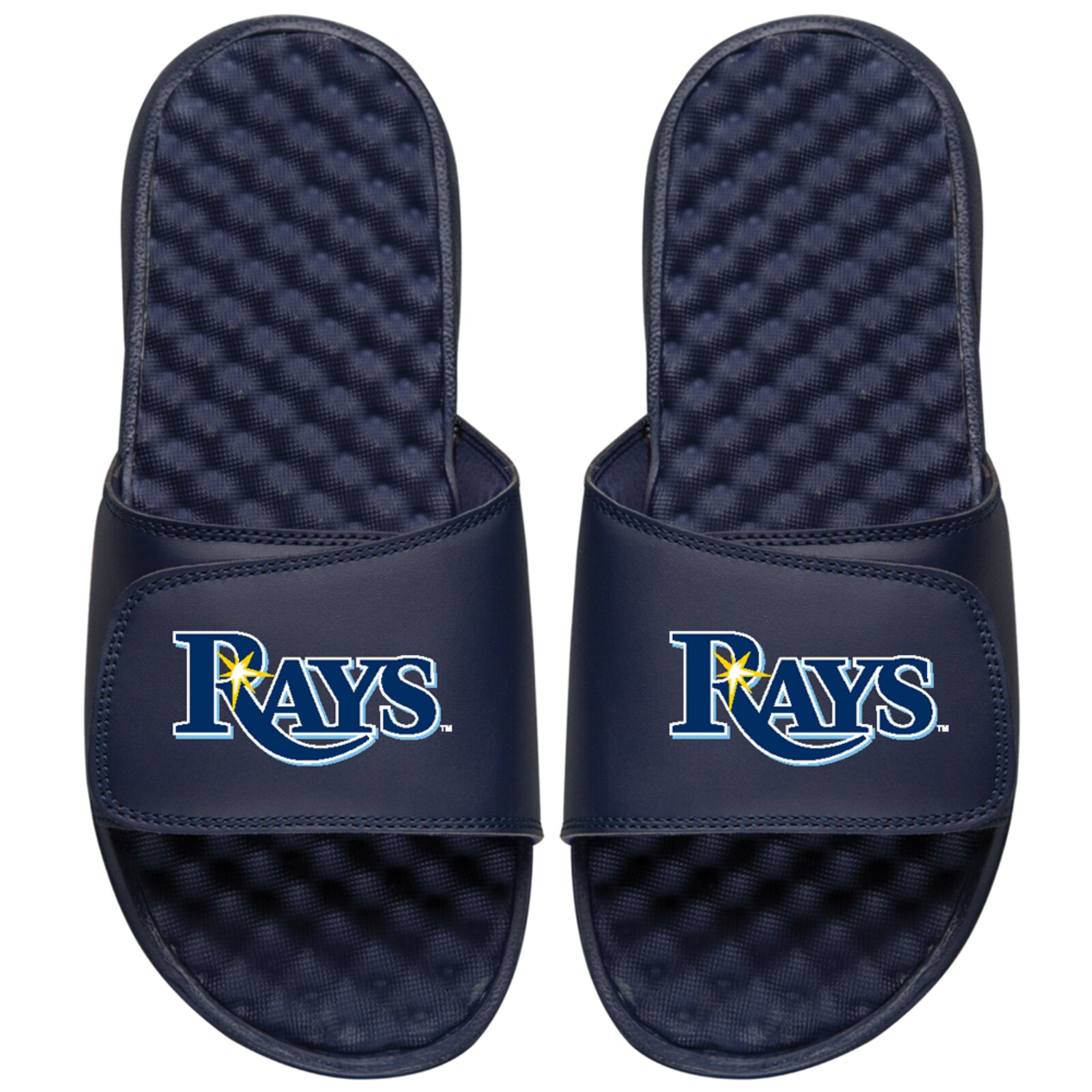 남성용 Tampa Bay Rays ISlide 네이비 프라이머리 로고 슬라이드 샌들