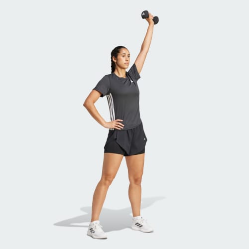 Train Essentials 3-Stripes Workout Tee 상세 이미지 3