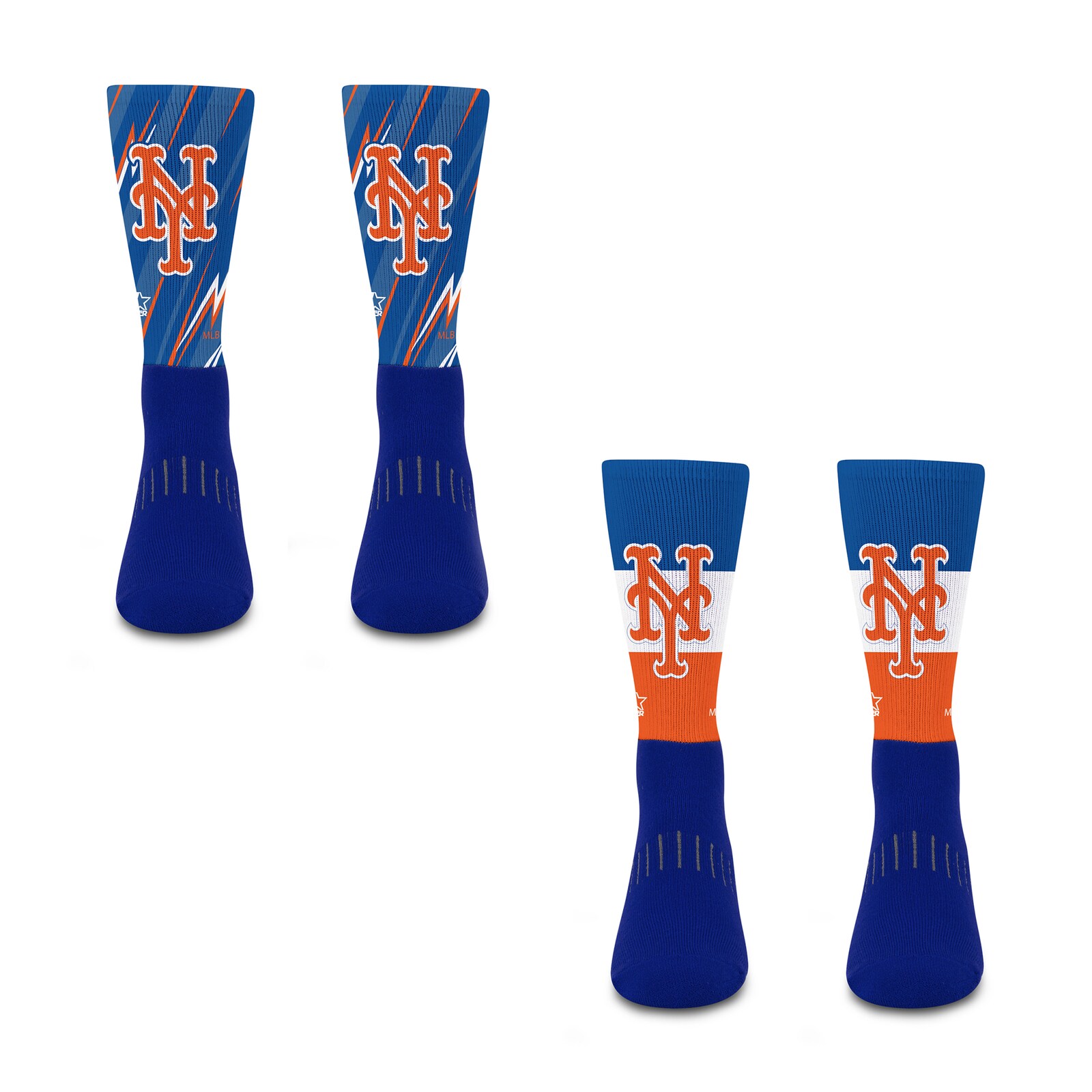 남녀공용 New York Mets Starter Big Energy Neo 2팩 크루 양말 세트 상세 이미지 3