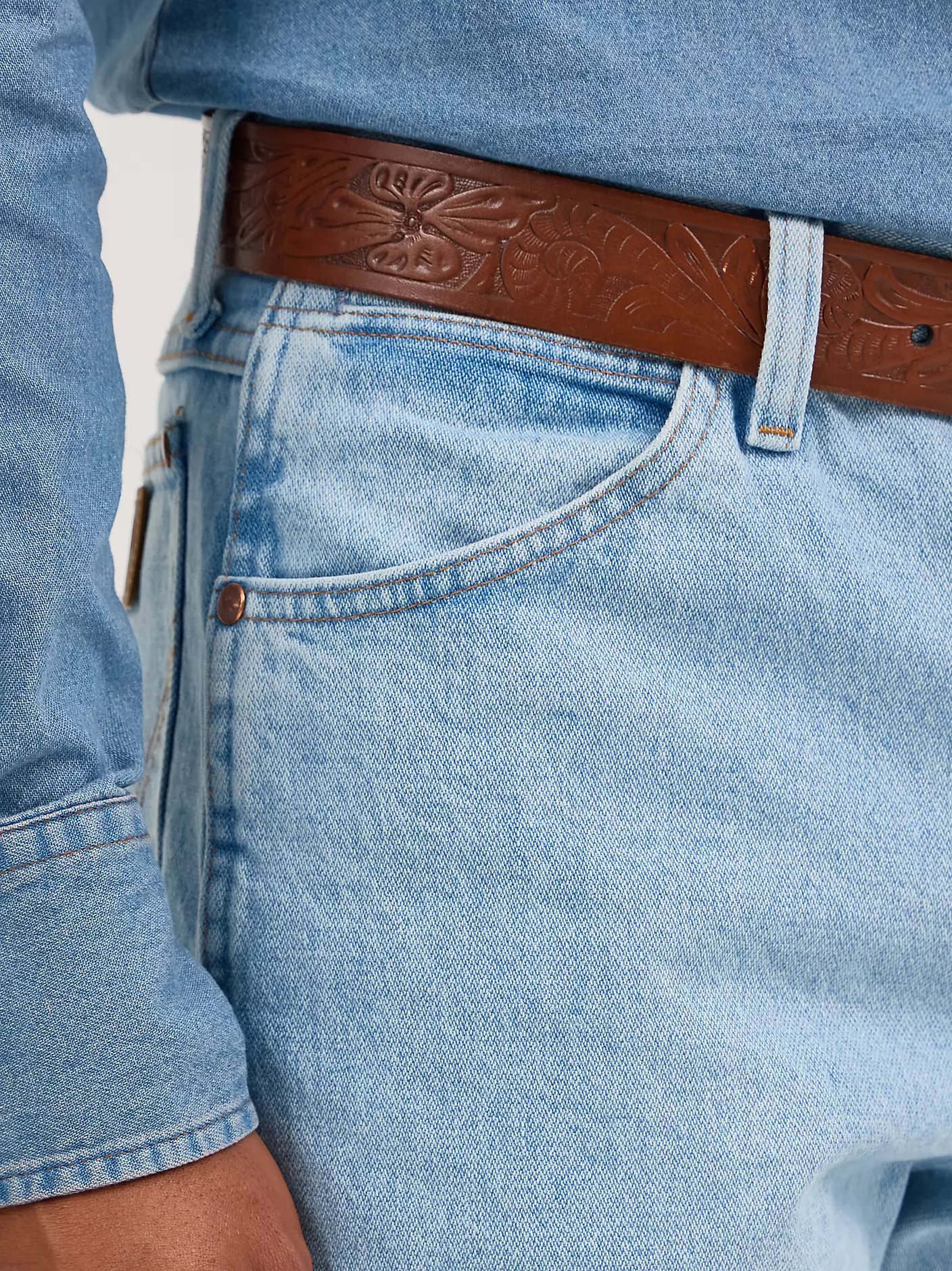 Cowboy Cut® 오리지널 핏 블리치 청바지 상세 이미지 7