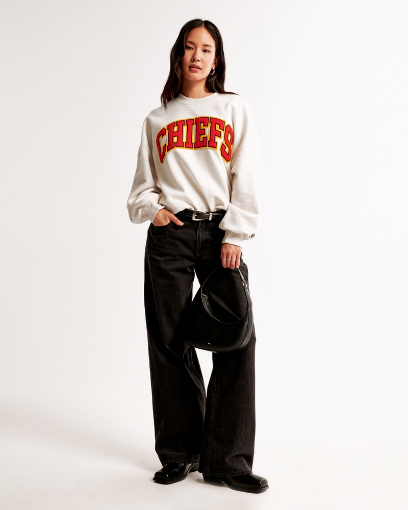 Kansas City Chiefs Graphic Oversized Sunday Crew 상세 이미지 2