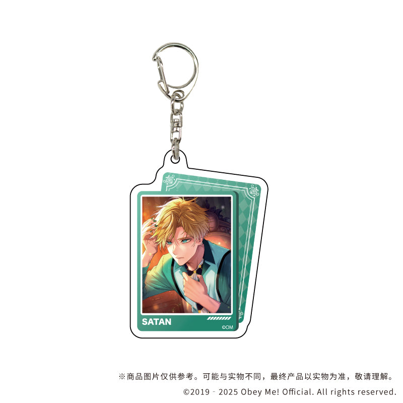 (1BOX=7)(Goods - Keychain) Obey Me! Nightbringer 아크릴 키링 12 (공식 일러스트) 상세 이미지 5