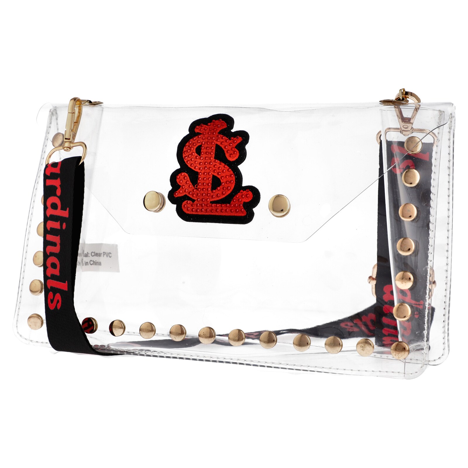 St. Louis Cardinals Cuce 크리스털 클리어 엔벌로프 크로스바디 백 상세 이미지 2