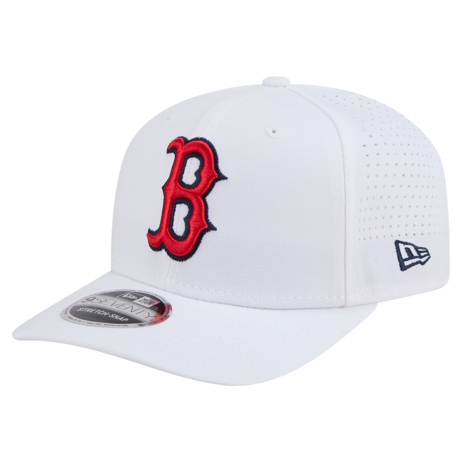 남성용 Boston Red Sox New Era 화이트 COOLERA 9SEVENTY 조절식 모자 상세 이미지 2