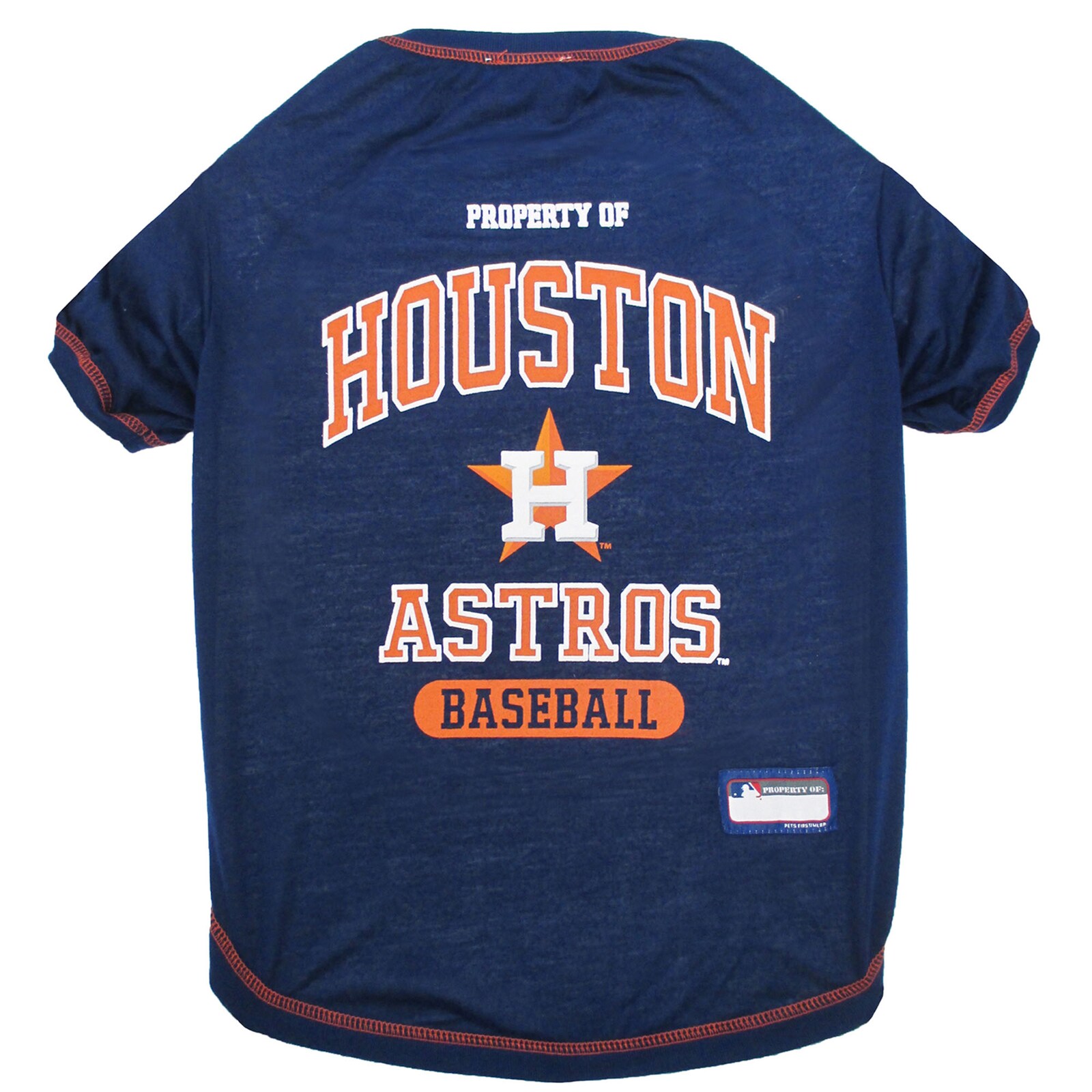 Houston Astros 반려동물 티셔츠 상세 이미지 2