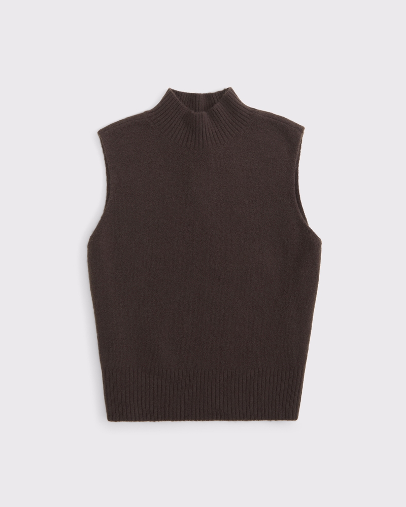 Merino Wool-Blend Sweater Shell Top 상세 이미지 6