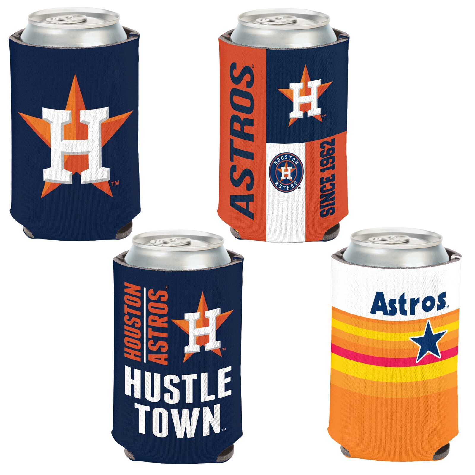 Houston Astros WinCraft 4팩 12온스 캔 쿨러 세트