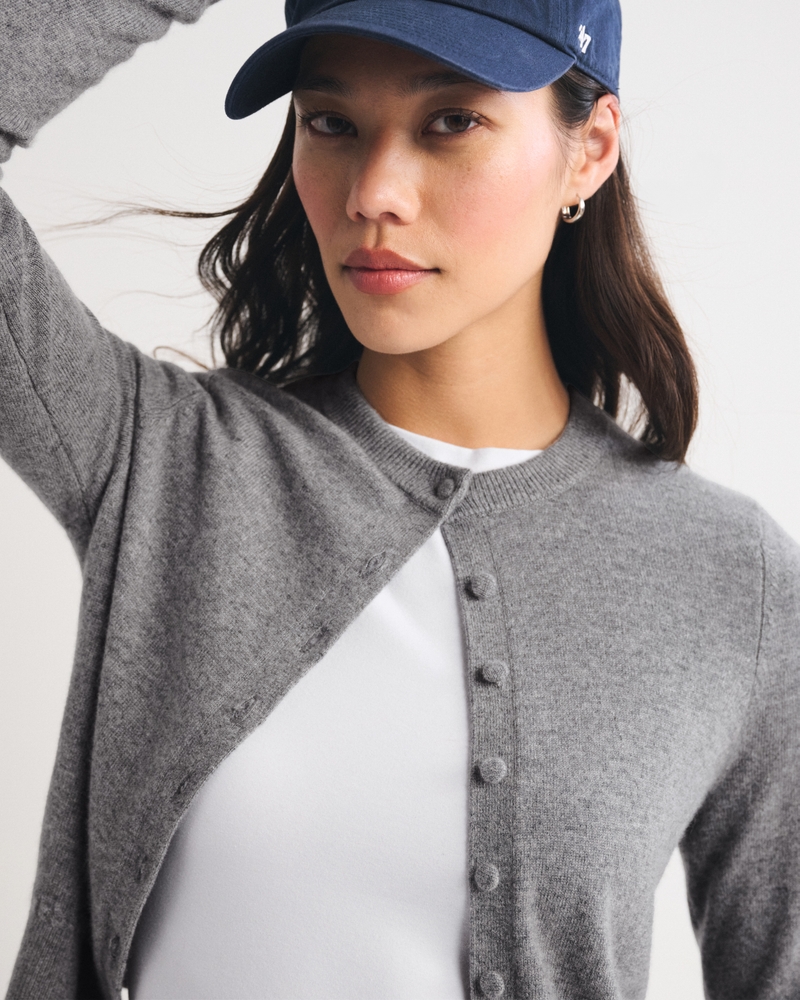 100% Cashmere Shrunken Cardigan 상세 이미지 3