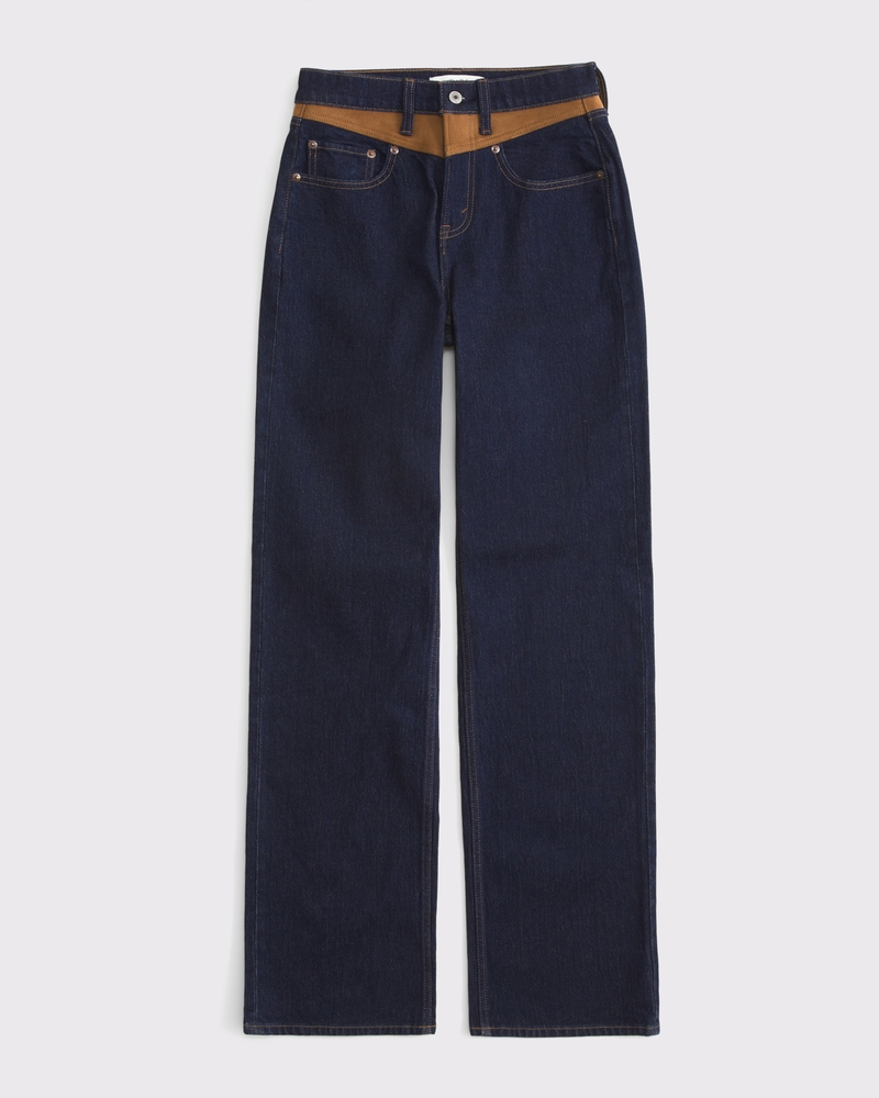 High Rise 90s Relaxed Vegan Suede Yoke Jean 상세 이미지 7