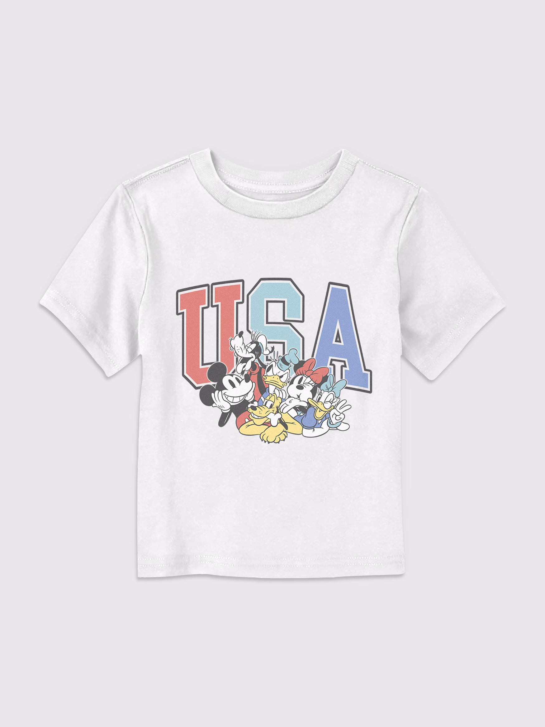 유아용 Mickey USA Friends 그래픽 티셔츠