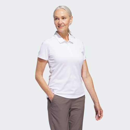 Women's Solid Performance Short Sleeve Polo Shirt 상세 이미지 3