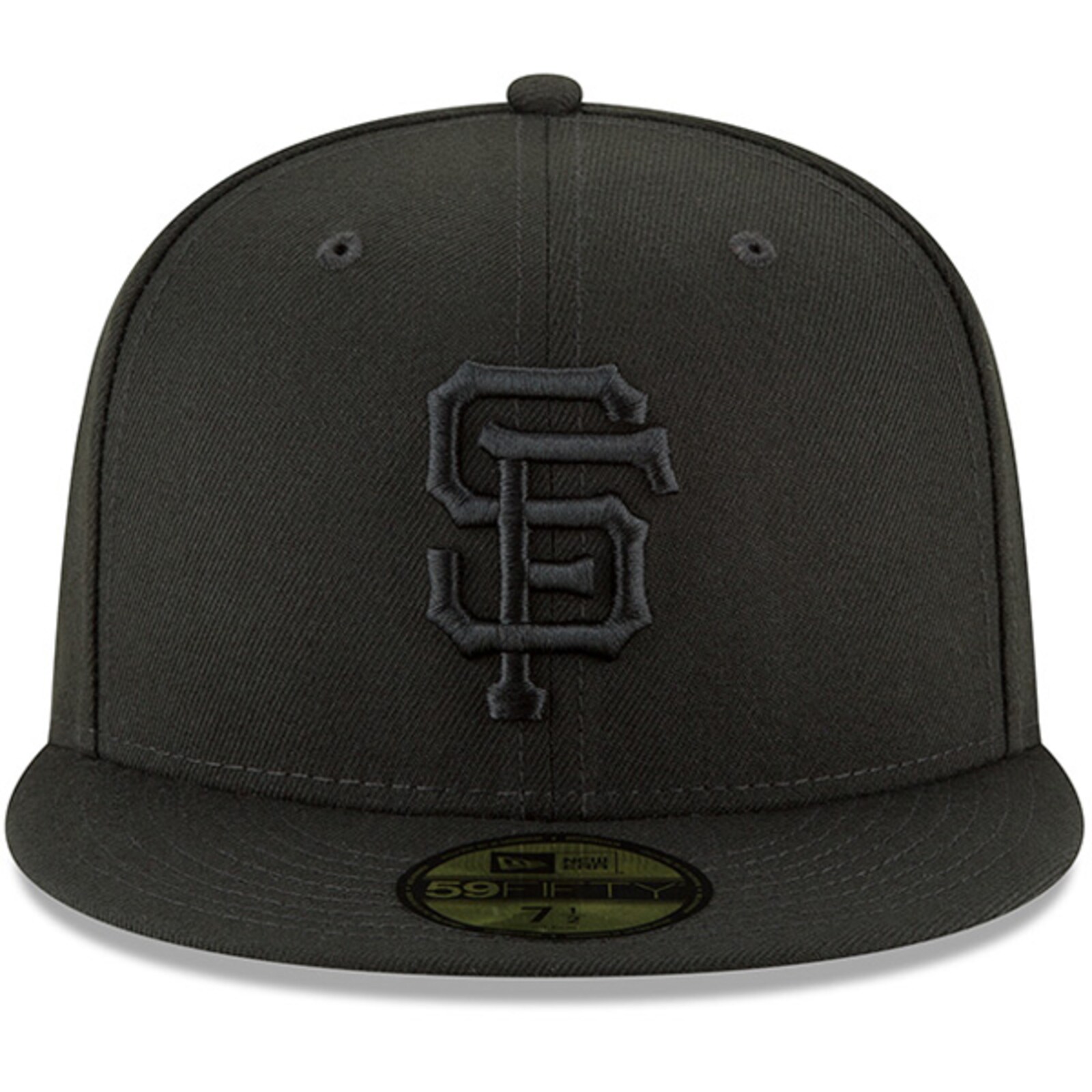 남성용 San Francisco Giants New Era 블랙 프라이머리 로고 베이식 59FIFTY 피티드 모자 상세 이미지 3