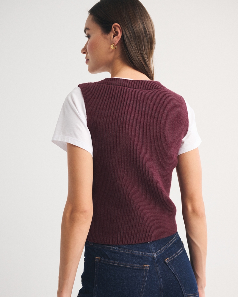 V-Neck Sweater Vest 상세 이미지 5