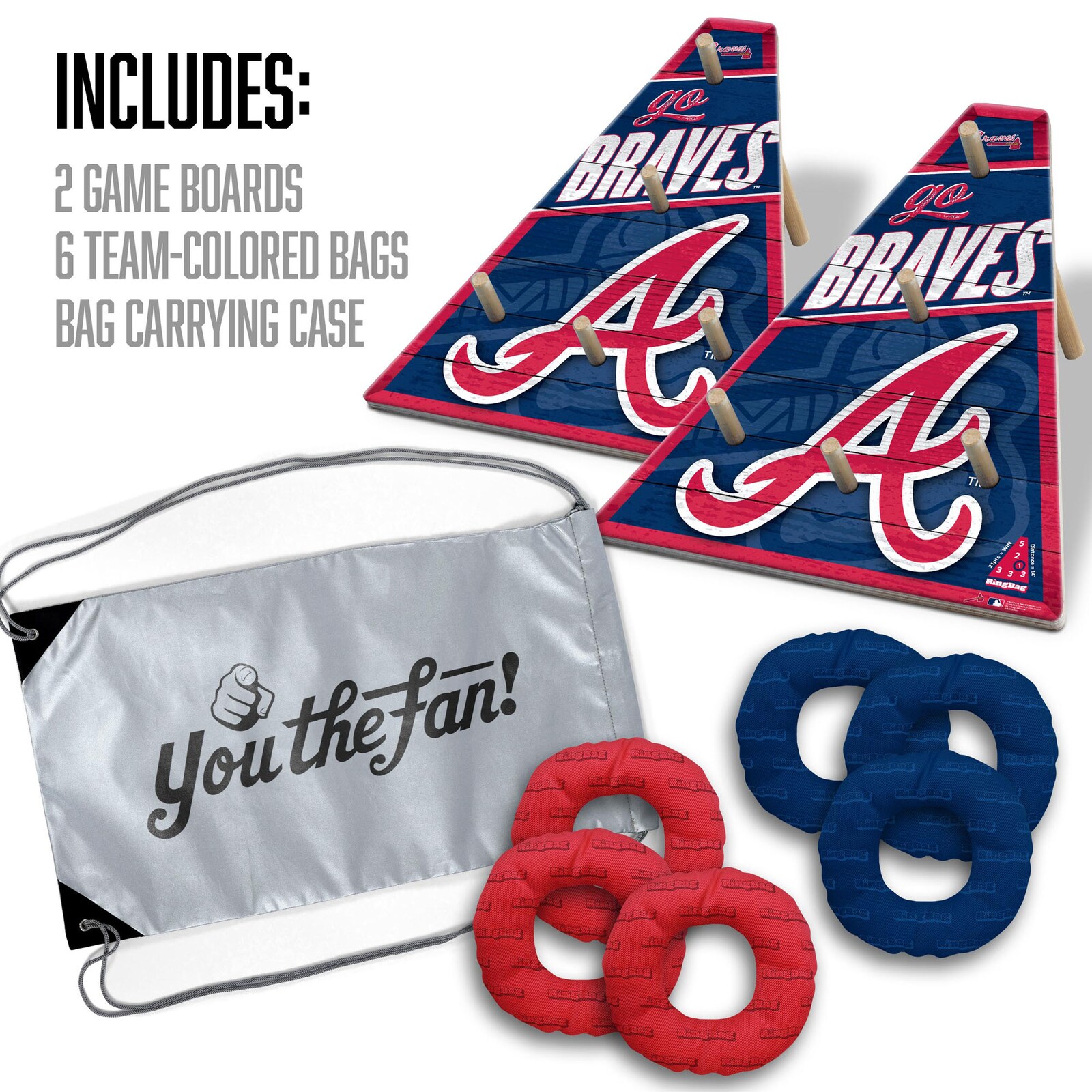 Atlanta Braves IDNA 20 x 23 링 백 게임 상세 이미지 4