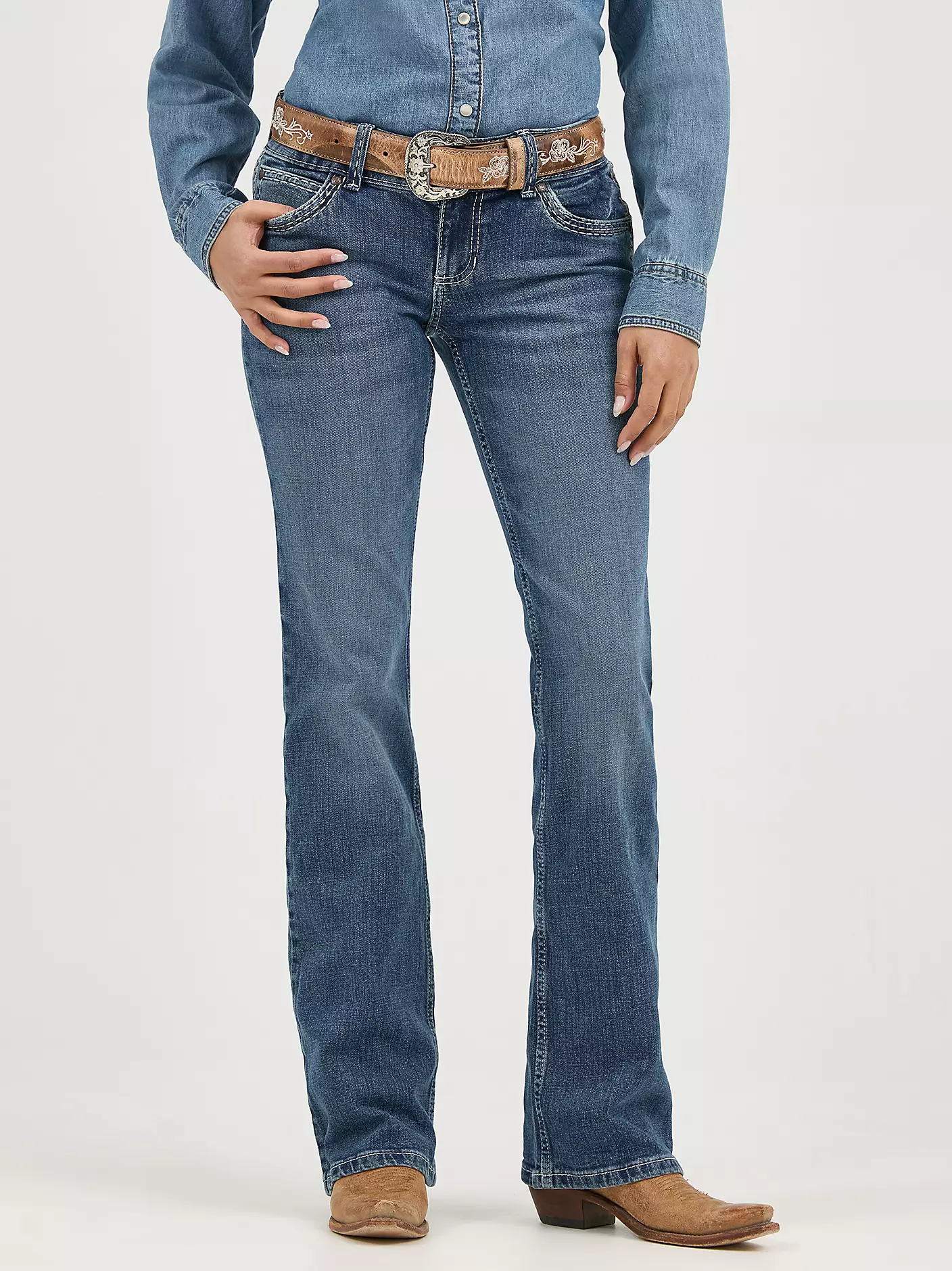 여성용 Wrangler® 레트로® 세이디 진즈 인 티파니 상세 이미지 3