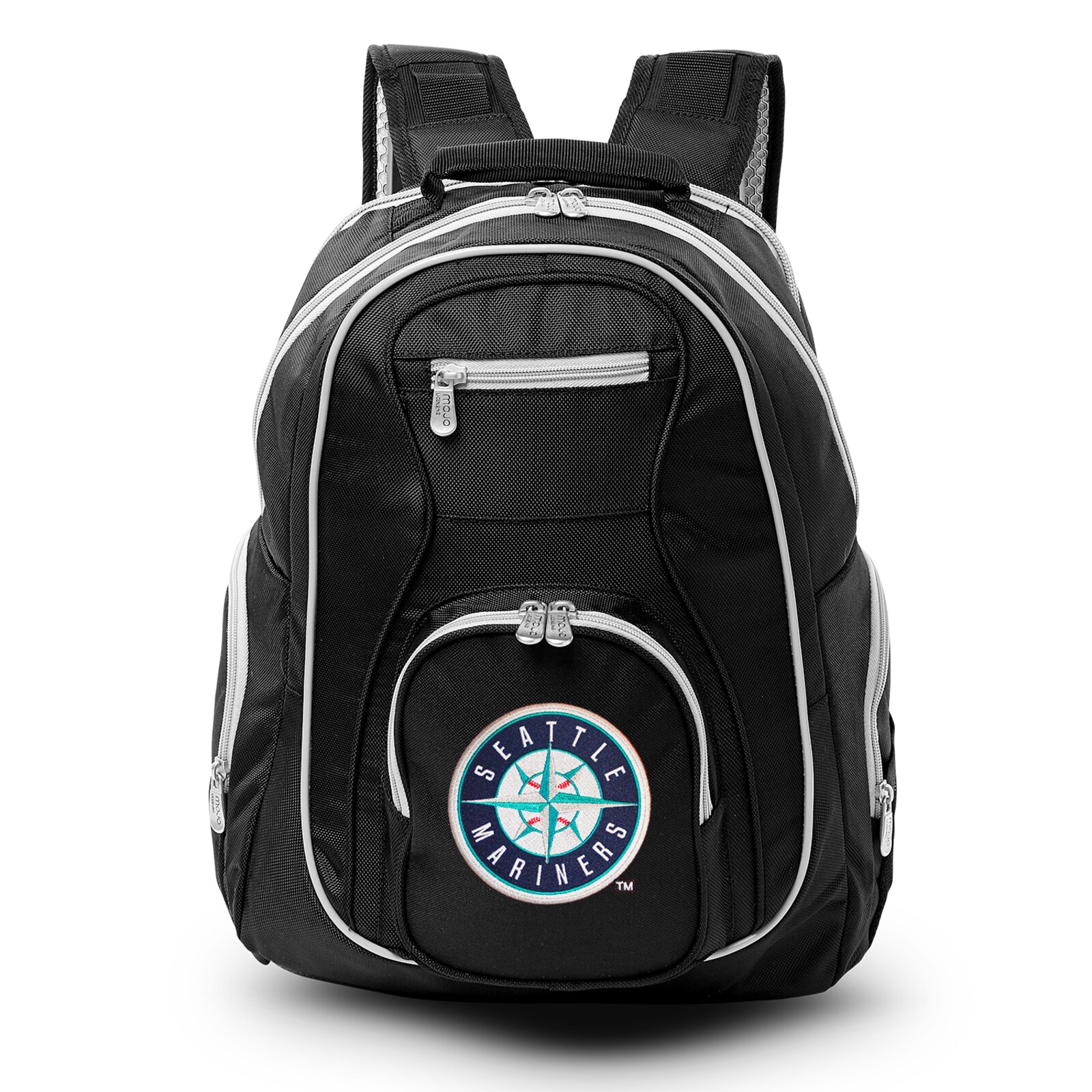 Seattle Mariners MOJO 블랙 트림 컬러 노트북 백팩 상세 이미지 2