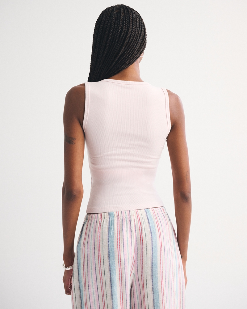 Bra-Free Rib High-Neck Tank 상세 이미지 5