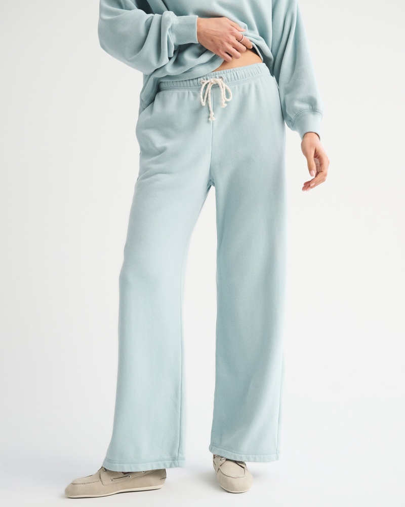 High Rise Sunday Terry Wide Leg Sweatpant 상세 이미지 2