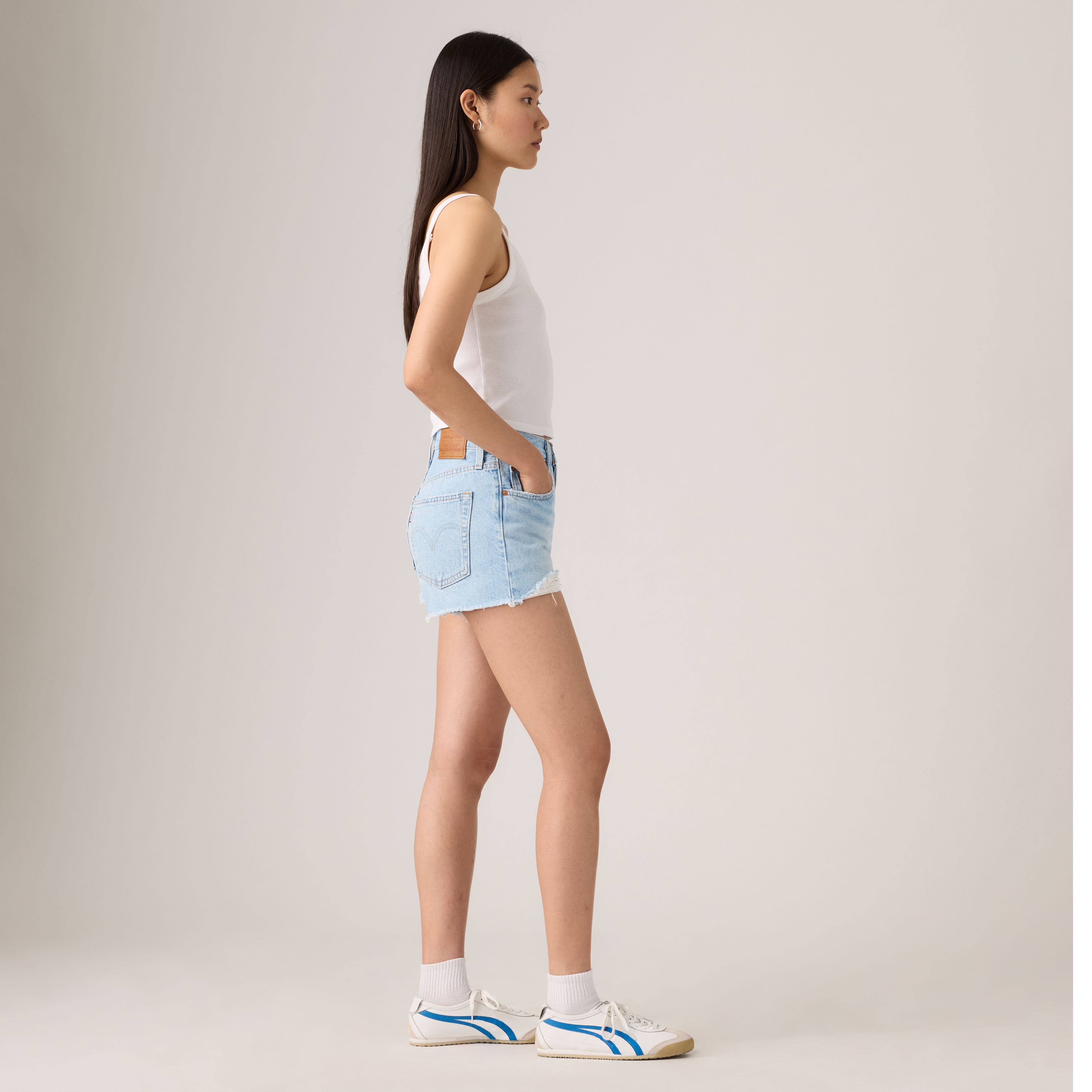 501® 오리지널 핏 하이라이즈 여성용 반바지 상세 이미지 4