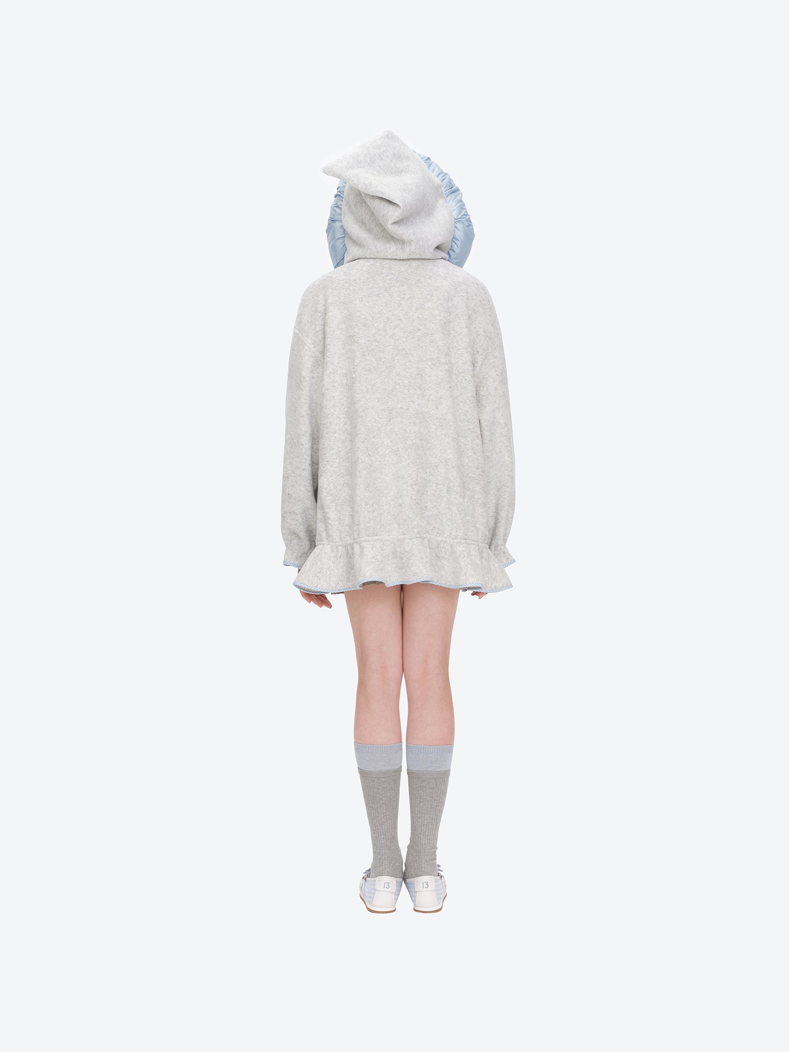 나이티 나이트 베어 레이스 후드 집업 그레이 상세 이미지 7