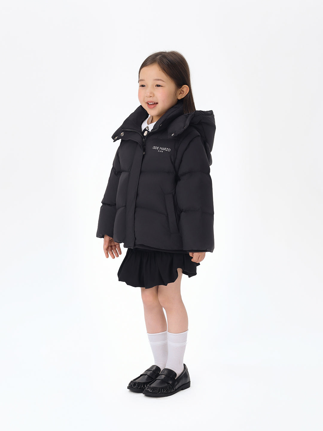 BabyBear 탈부착 다운 재킷 블랙 상세 이미지 5