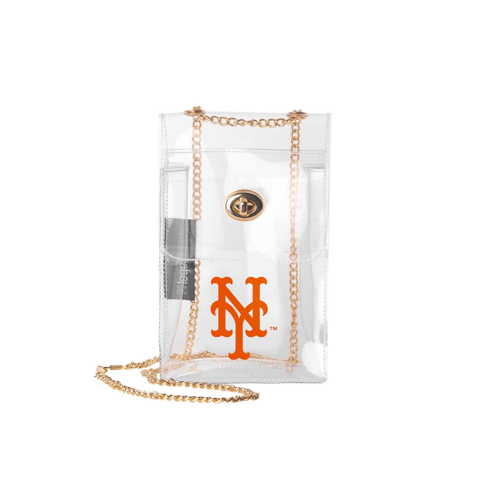 Logo Brands New York Mets 투명 에센셜 크로스바디 지갑