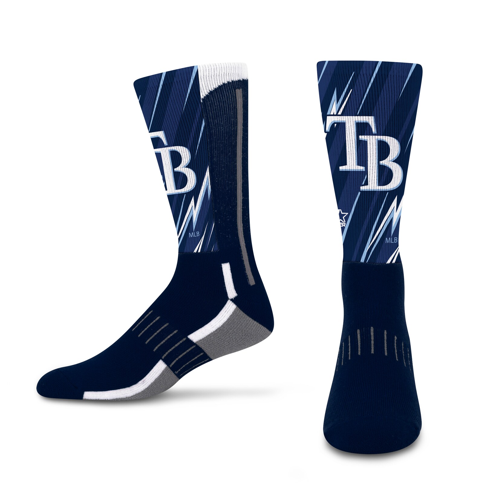 남녀공용 Tampa Bay Rays Starter 빅 에너지 네오 2팩 크루 양말 세트 상세 이미지 4