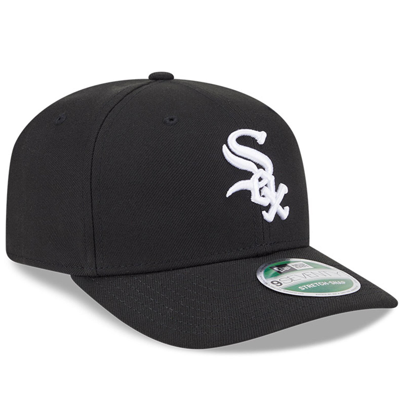 남성용 Chicago White Sox New Era 블랙 플레이어 레플리카 9SEVENTY 조절식 모자 상세 이미지 4