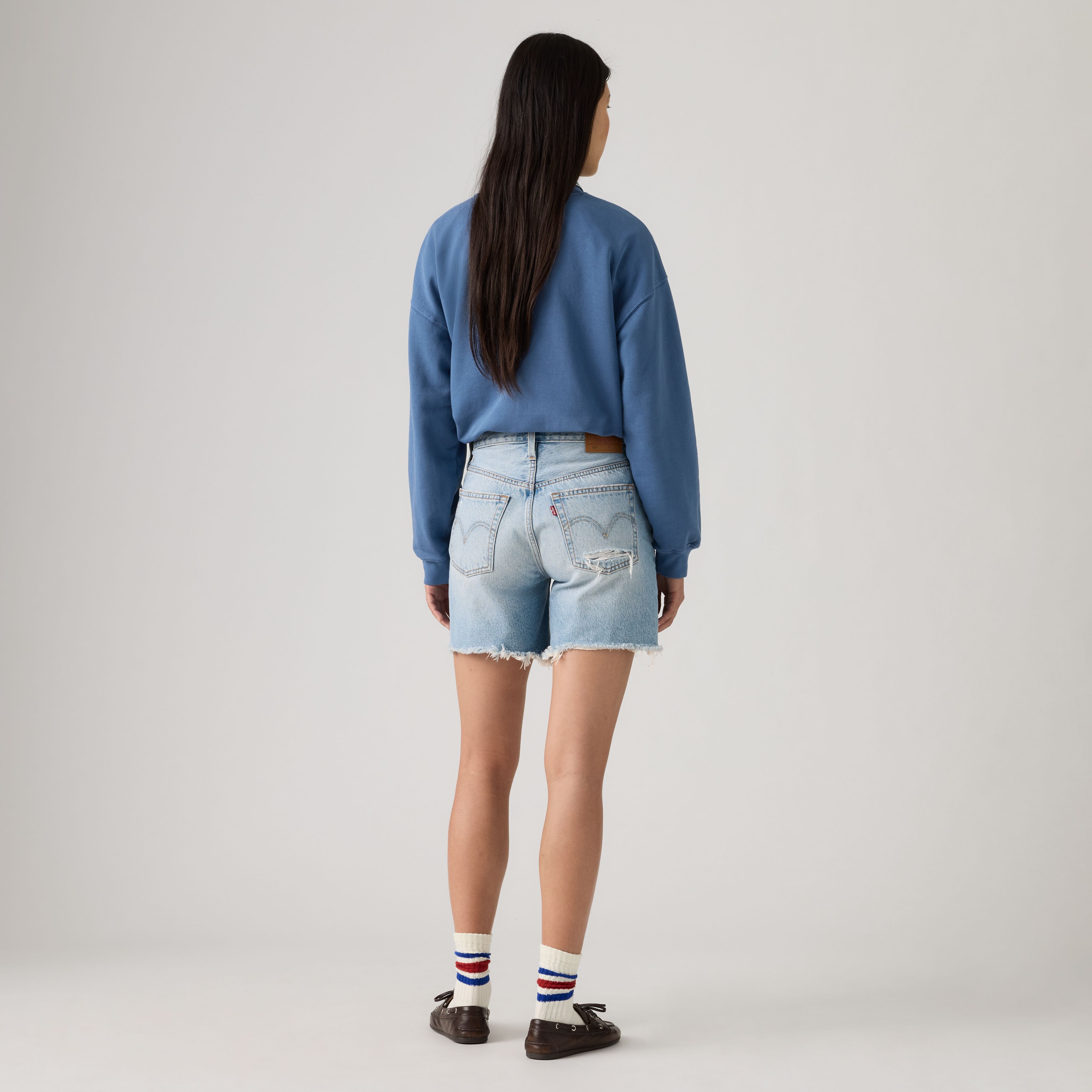 501® 여성용 미드 허벅지 반바지 상세 이미지 4