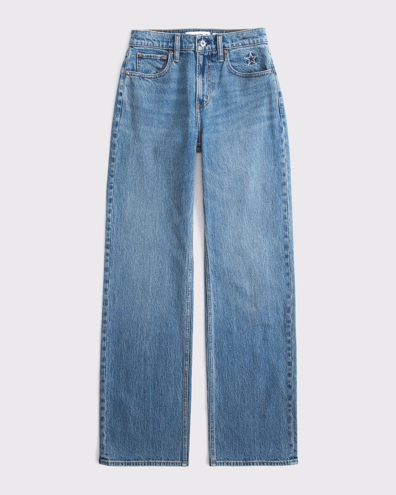 High Rise 90s Relaxed Dallas Cowboys Embroidered Jean 상세 이미지 8