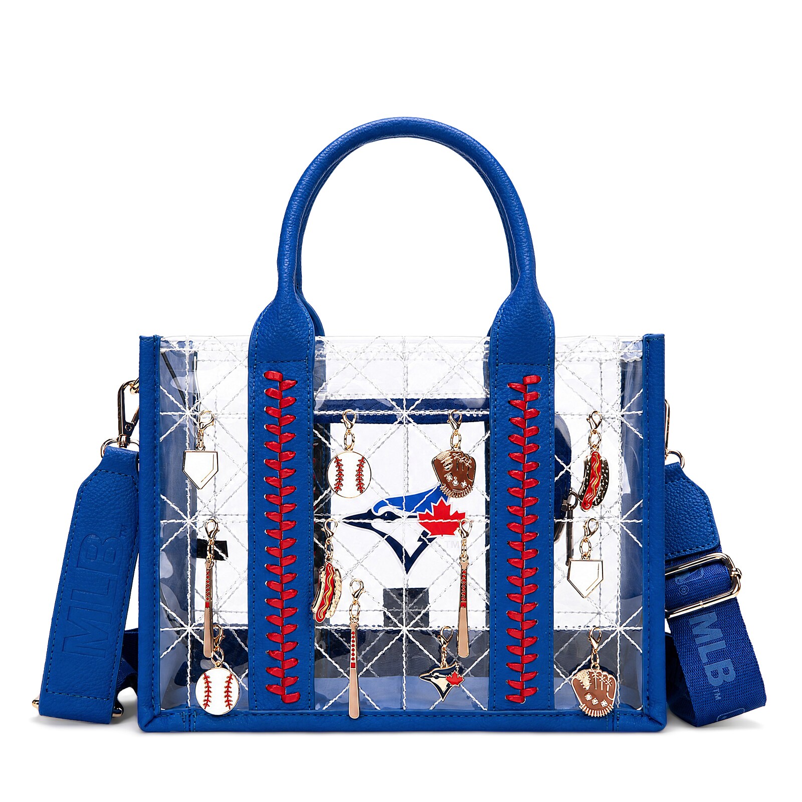 Toronto Blue Jays Montana West 참장식 휩스티치 토트백 상세 이미지 3