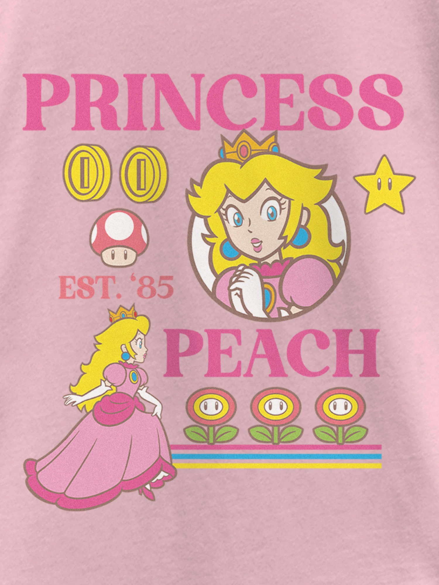 Princess Peach 그래픽 티셔츠 상세 이미지 2