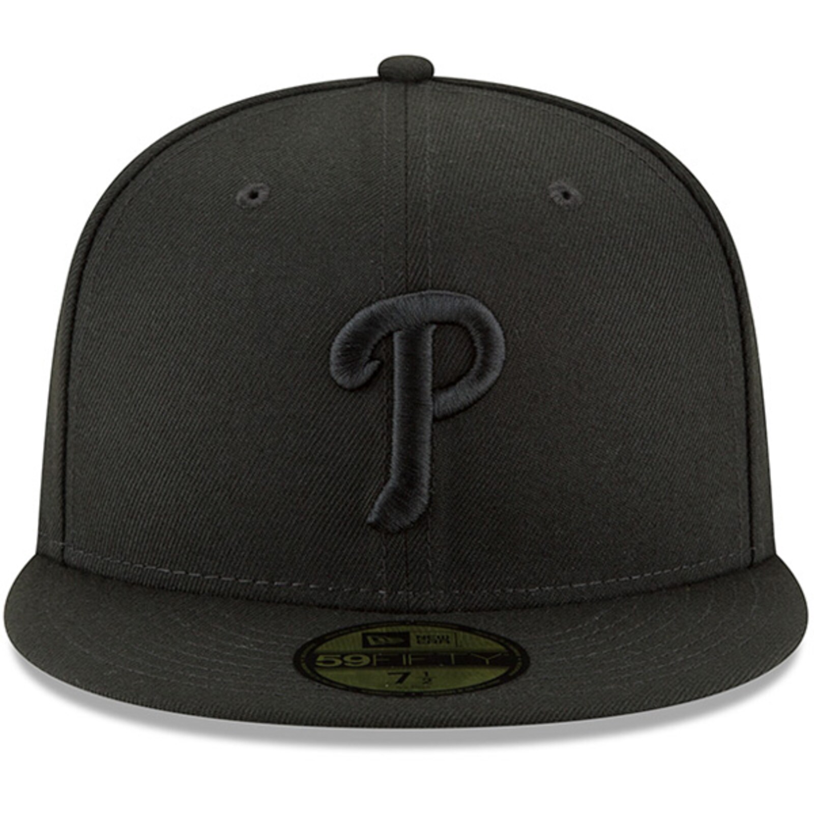 남성용 Philadelphia Phillies New Era 블랙 프라이머리 로고 베이식 59FIFTY 피티드 모자 상세 이미지 3