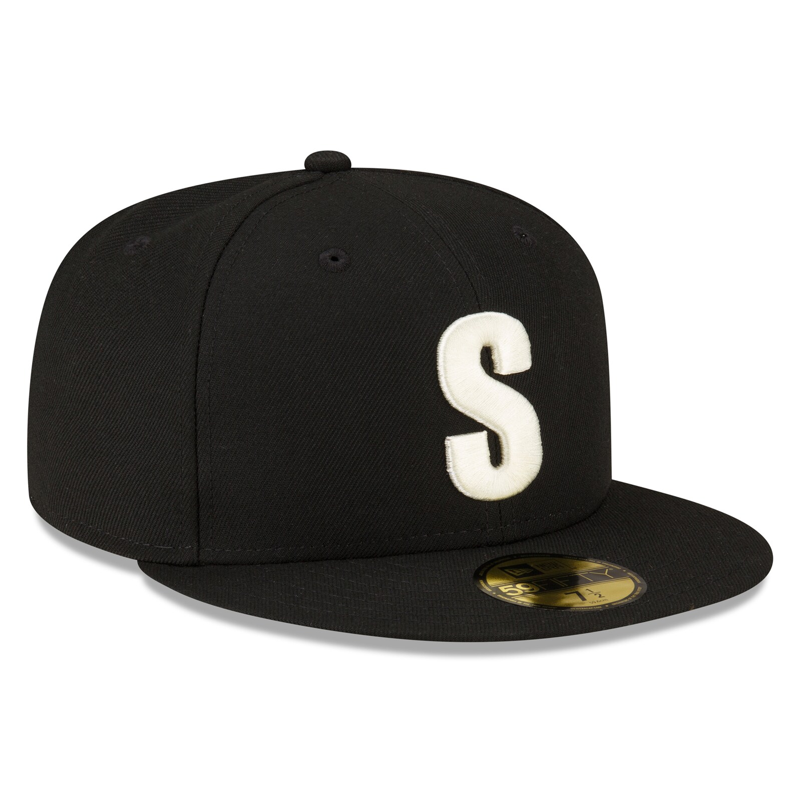 남성용 Seattle Mariners New Era 블랙 Authentic Collection 59FIFTY 피티드 모자 상세 이미지 4