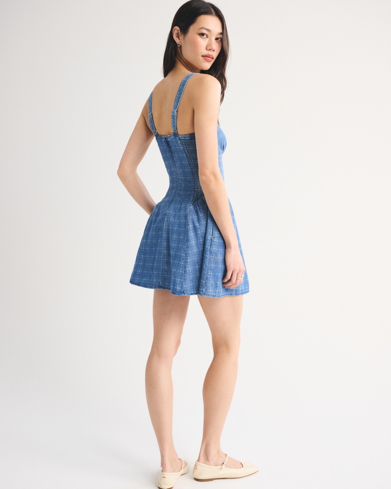 A&F Bra-Free Dylan Chambray Mini Dress 상세 이미지 6