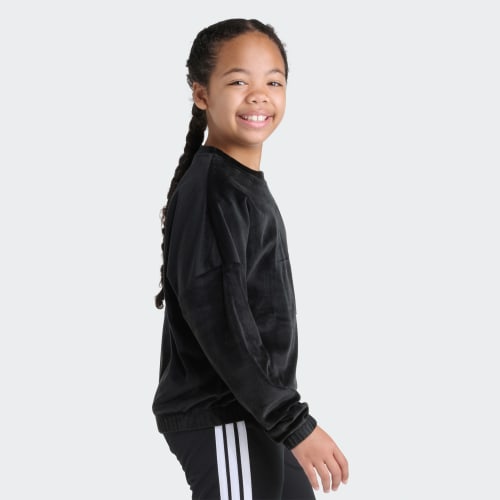 Velour Crew Neck Sweatshirt 상세 이미지 4
